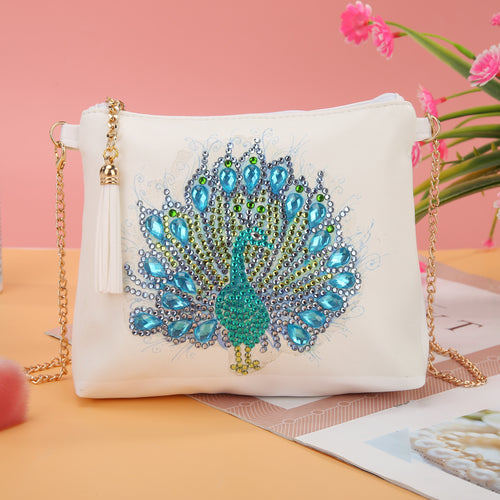 Beautiful Peacock - Diamond Painting Hand Bag