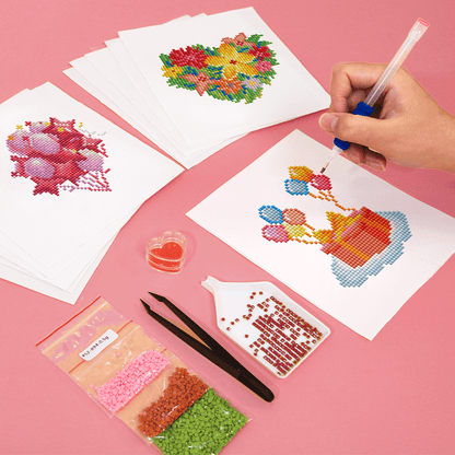 Set of 12 Birthday - Mini Diamond Painting Kit