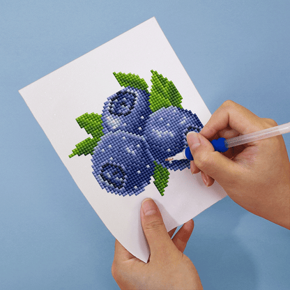 Set of 12 Fruits - Mini Diamond Painting Kit