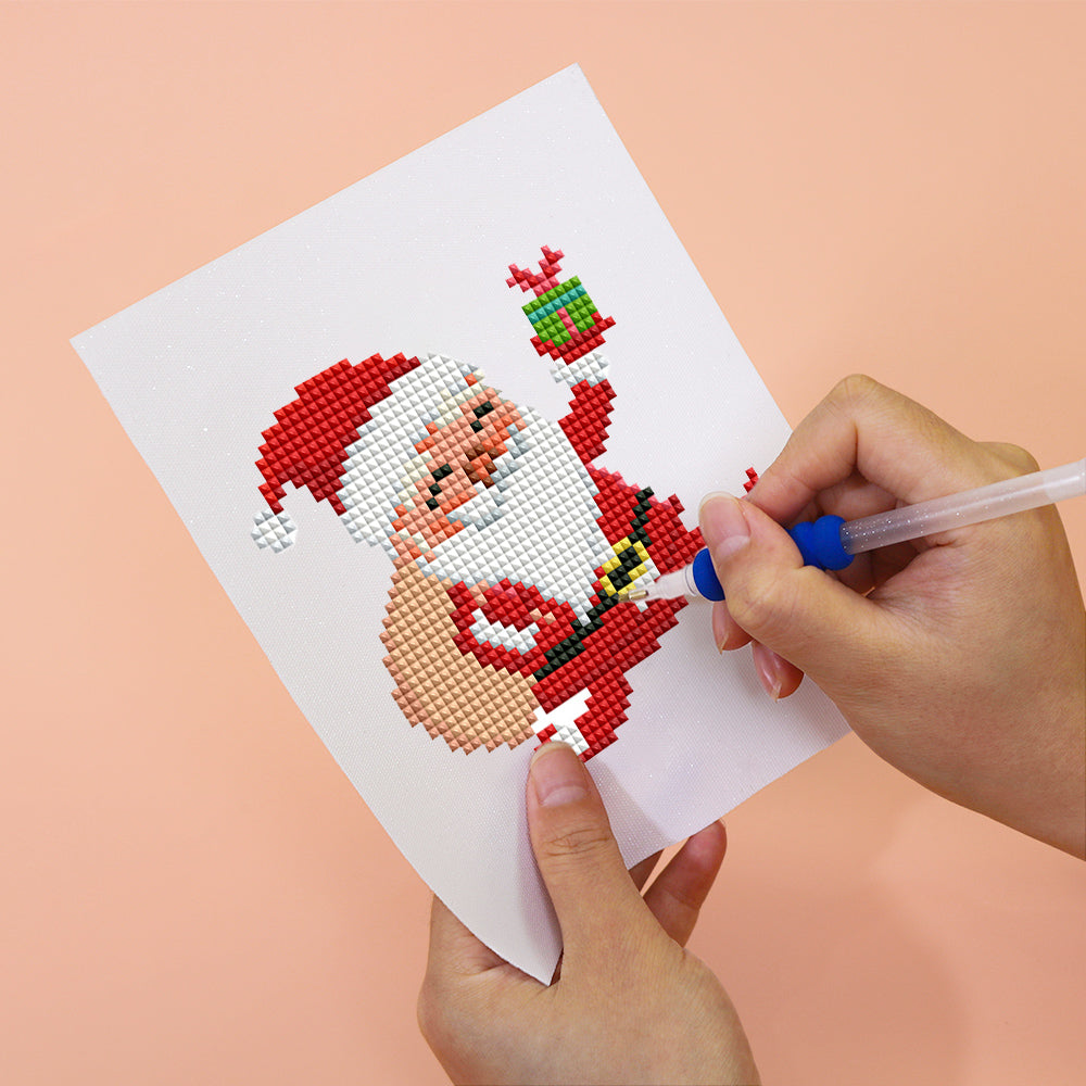 Set of 6 Christmas Characters - Mini Diamond Painting Kits