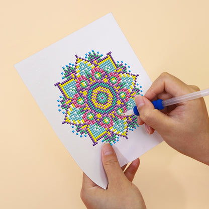 Set of 12 Mandala B - Mini Diamond Painting Kit