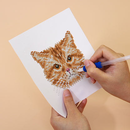 Set of 4 Cats - Mini Diamond Painting Kit
