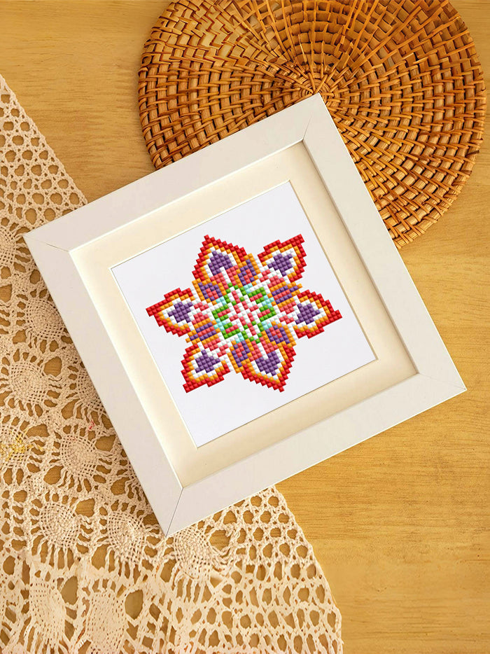 Set of 12 Mandala A - Mini Diamond Painting Kit