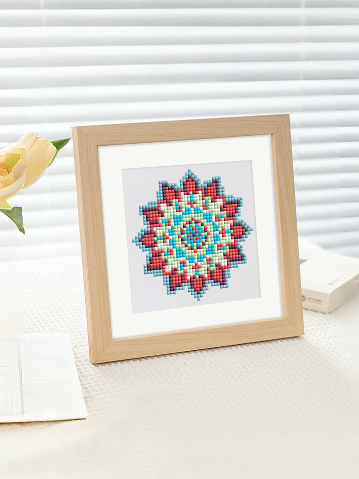 Set of 12 Mandala A - Mini Diamond Painting Kit