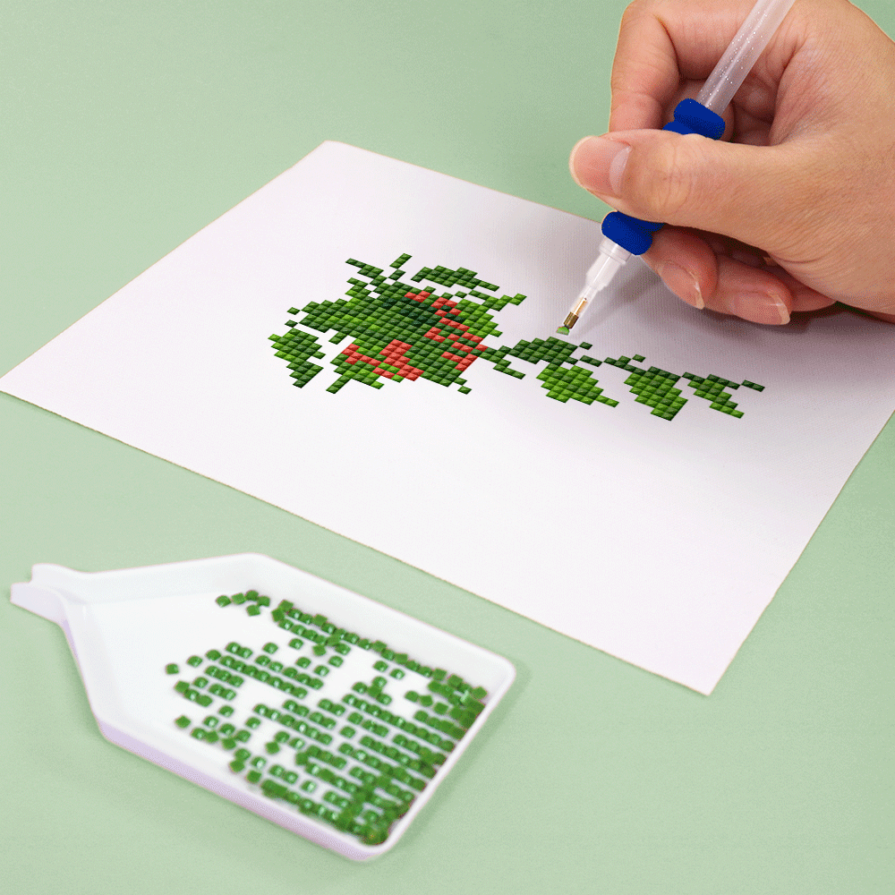 Set of 12 Plants C - Mini Diamond Painting Kit