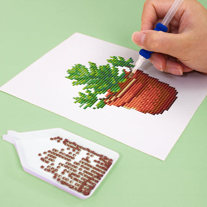Set of 4 Plants - Mini Diamond Painting Kit