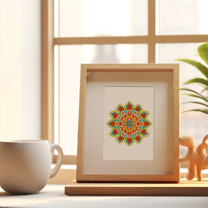 Set of 12 Mandala B - Mini Diamond Painting Kit