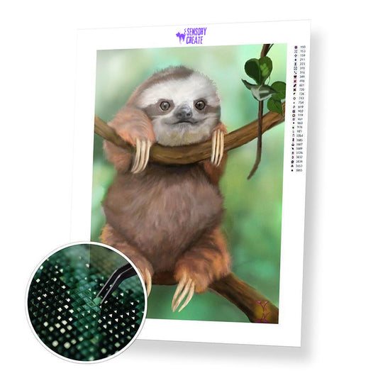 Baby Sloth - Premium Diamond Painting Kit