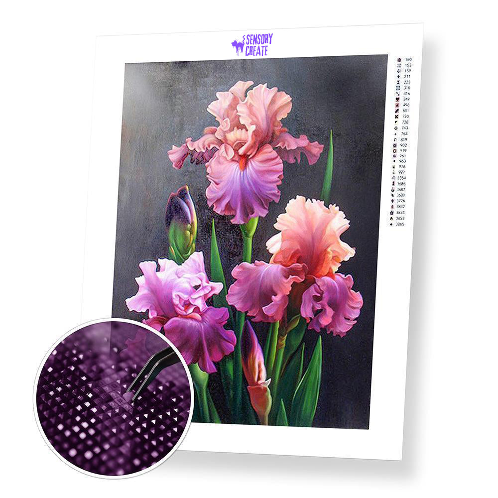 Beautiful Flowers - Premium Diamond Painting Kit