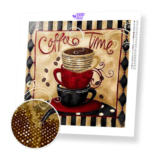Coffee Time - Diamond Painting Kit