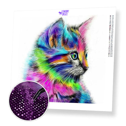 Colorful Cat - Diamond Painting Kit