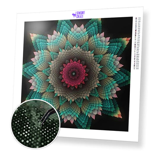 Flower Mandala - Diamond Painting Kit