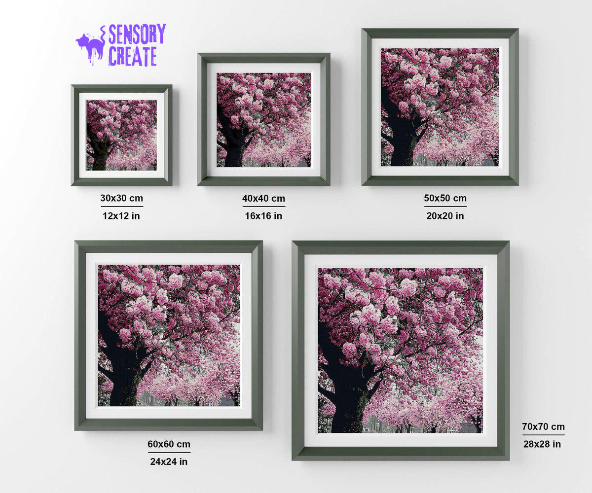 Pink Blossoms - Diamond Painting Kit