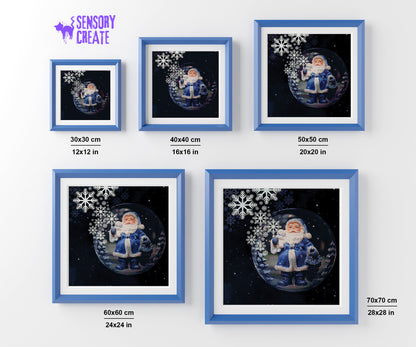 Snow Globe Santa - Diamond Painting Kit