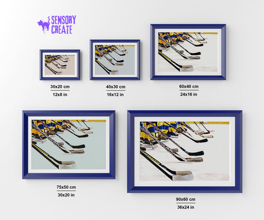 Hockey Sticks - Diamond Painting Kit