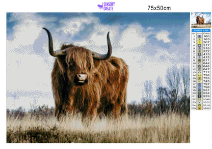 Highland Cattle - Diamond Painting Kit