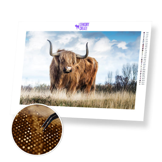 Highland Cattle - Diamond Painting Kit