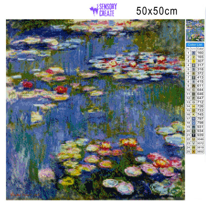 Water Lilies Painting - Diamond Painting Kit