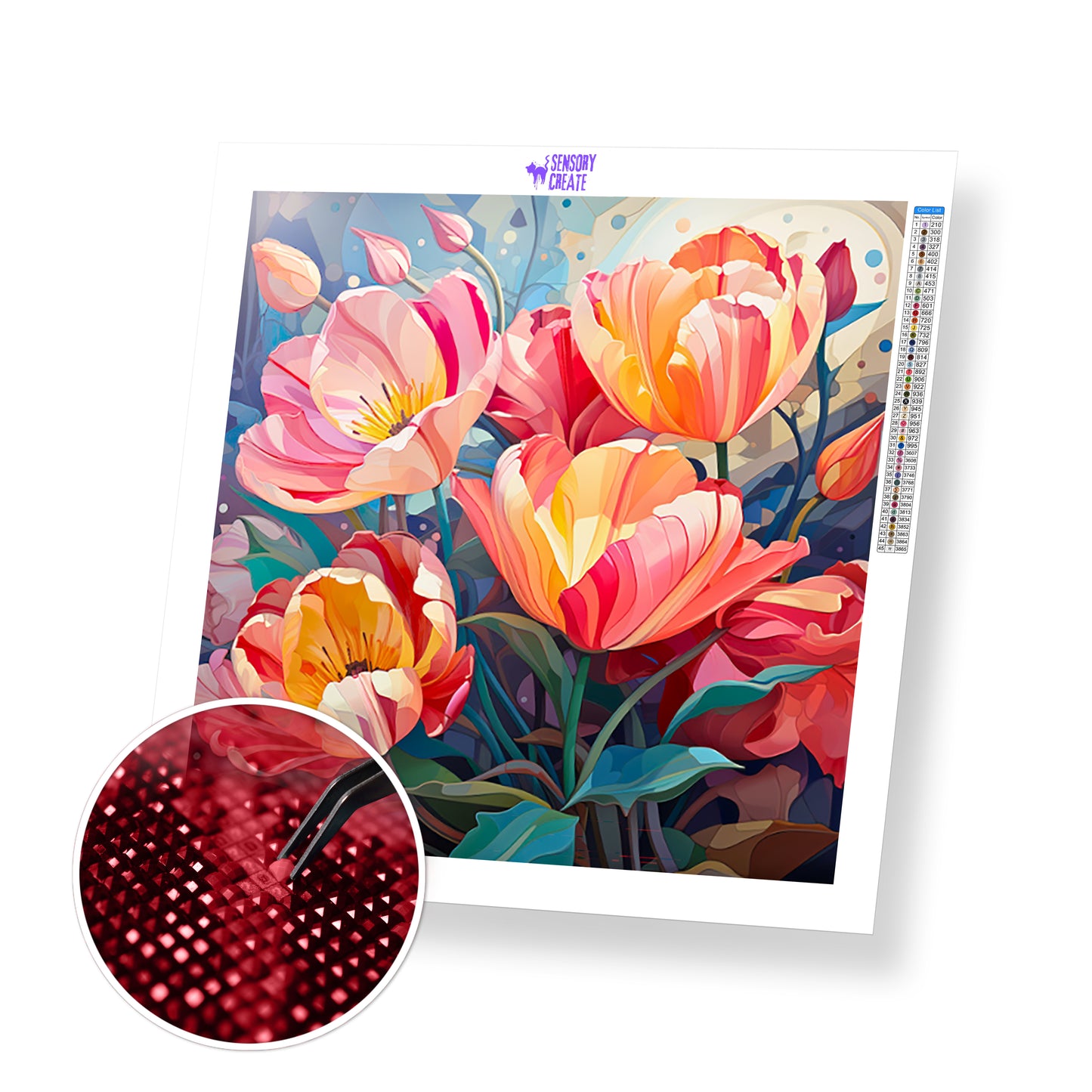 Beautiful Tulips - Diamond Painting Kit