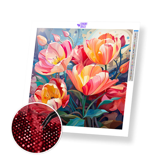 Beautiful Tulips - Diamond Painting Kit