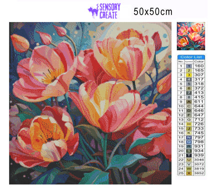 Beautiful Tulips - Diamond Painting Kit