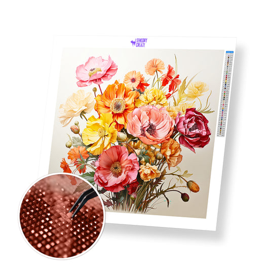 Bouquet of Flowers - Diamond Painting Kit