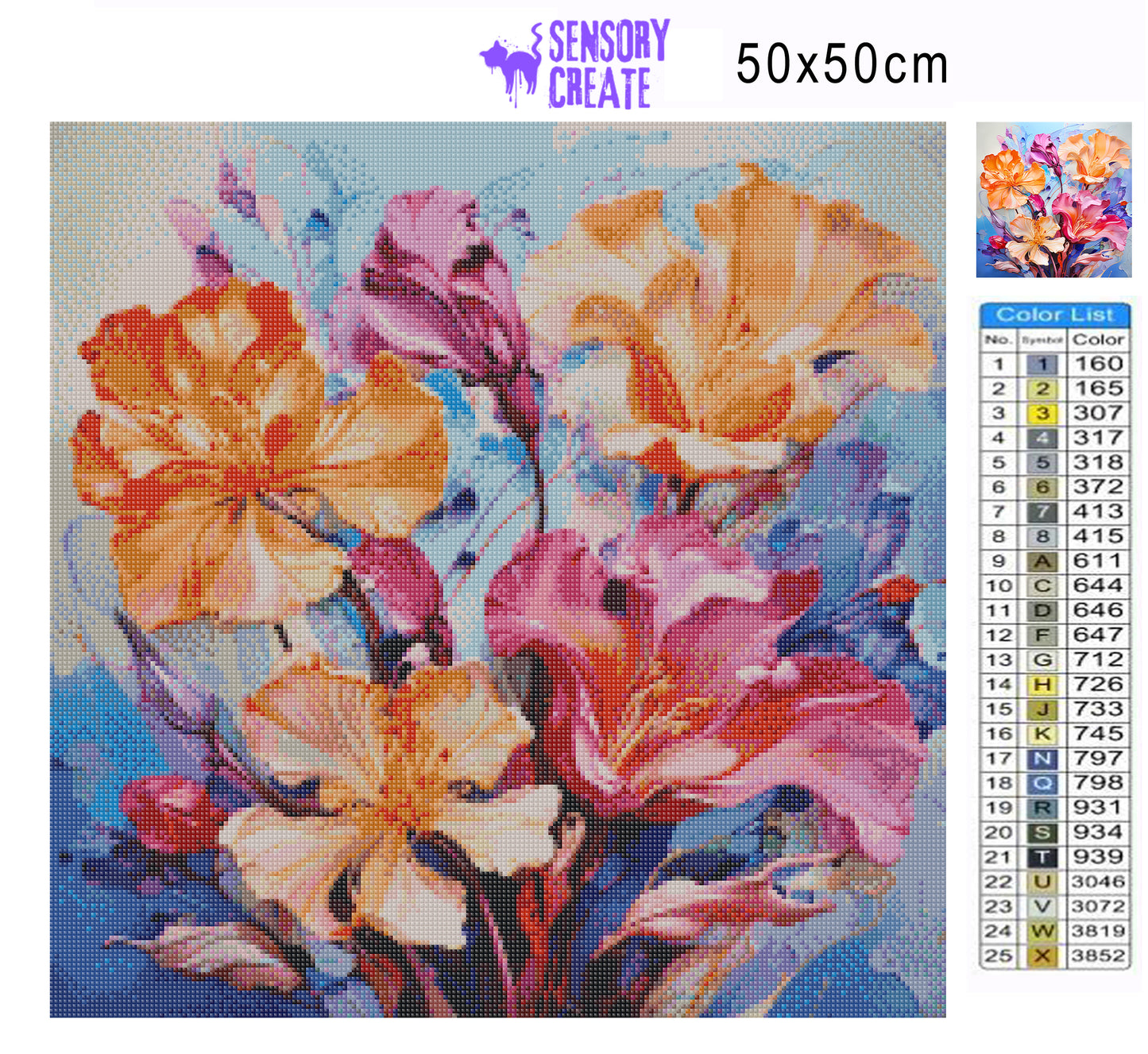 Flowers Painting - Diamond Painting Kit