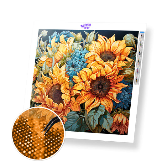 Sunflower Bouquet - Diamond Painting Kit