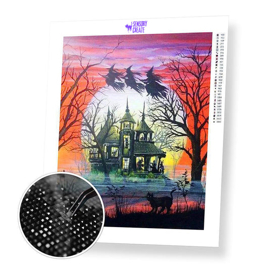 Haunted House - Diamond Painting Kit
