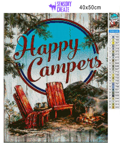 Happy Campers - Diamond Painting Kit