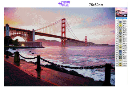 Golden Gate Bridge - Diamond Painting Kit