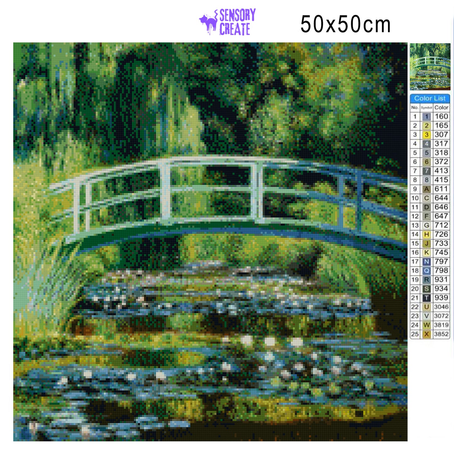 The Water Lily Pond - Diamond Painting Kit