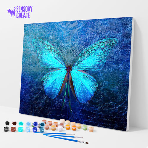 Blue Butterfly - Paint By Numbers Kit