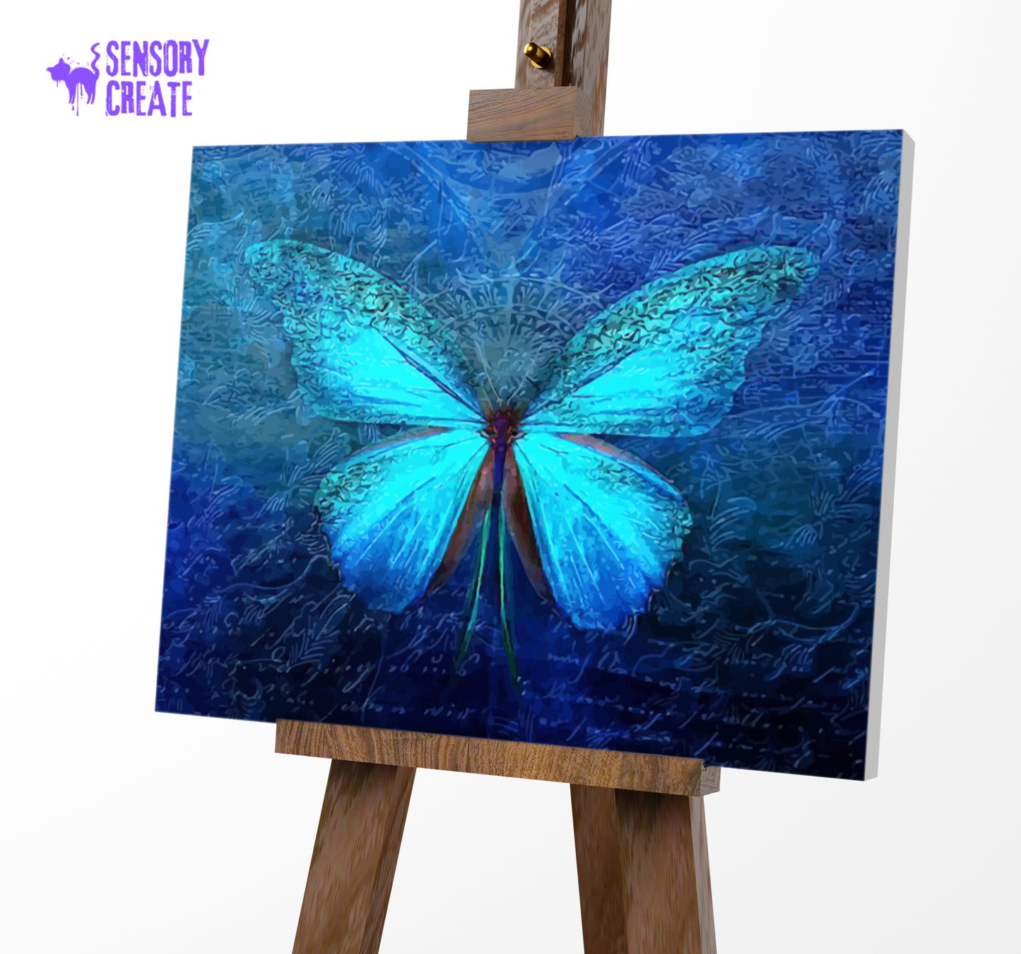 Blue Butterfly - Paint By Numbers Kit