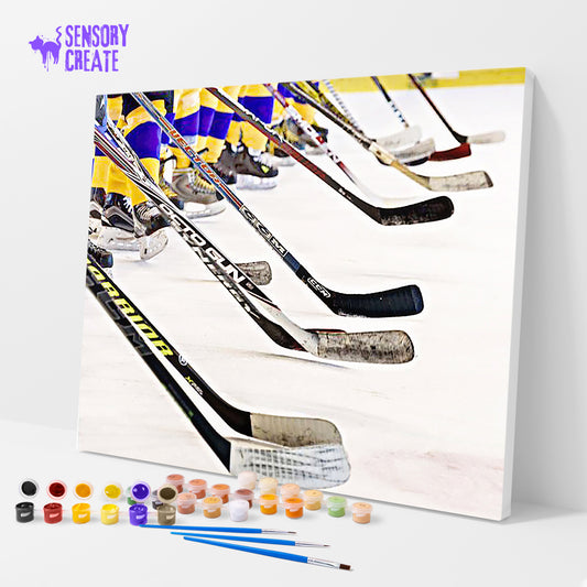 Hockey Sticks - Paint By Numbers Kit