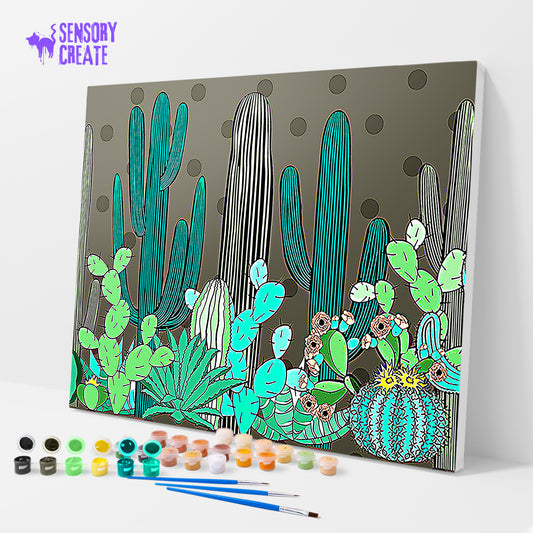 Saguaro Cactus - Paint By Numbers Kit