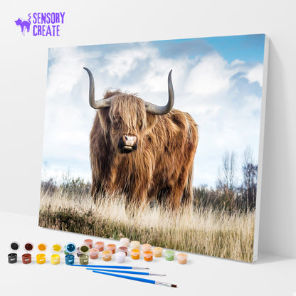 Highland Cattle - Paint By Numbers Kit