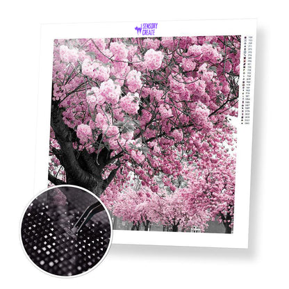 Pink Blossoms - Diamond Painting Kit