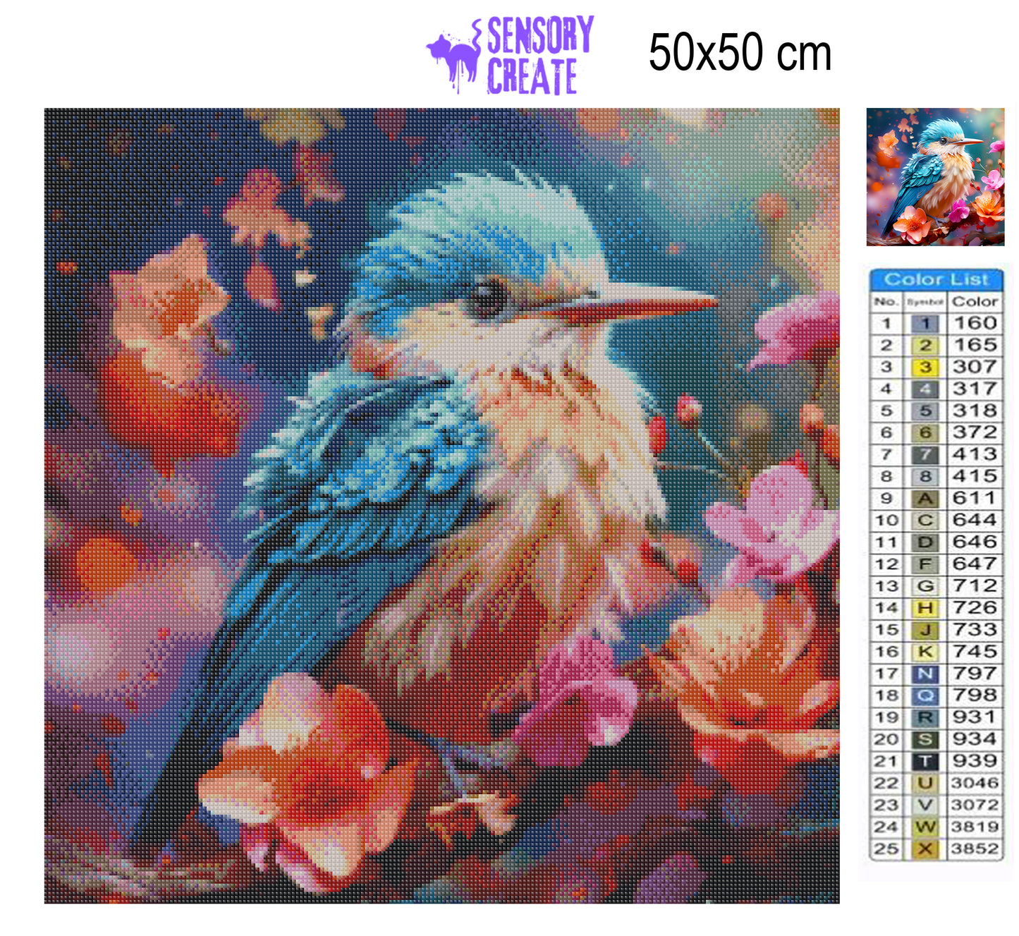 Cute Little Bird - Diamond Painting Kit