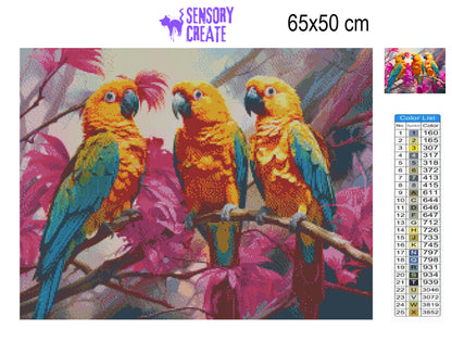 Happy Birds - Diamond Painting Kit