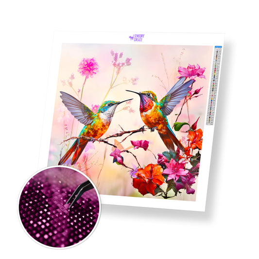 Hummingbirds - Diamond Painting Kit