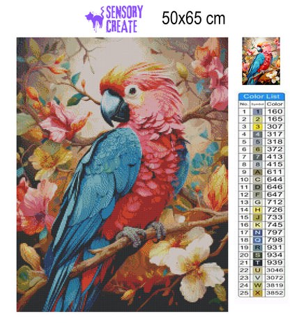 Lovely Macaw - Diamond Painting Kit