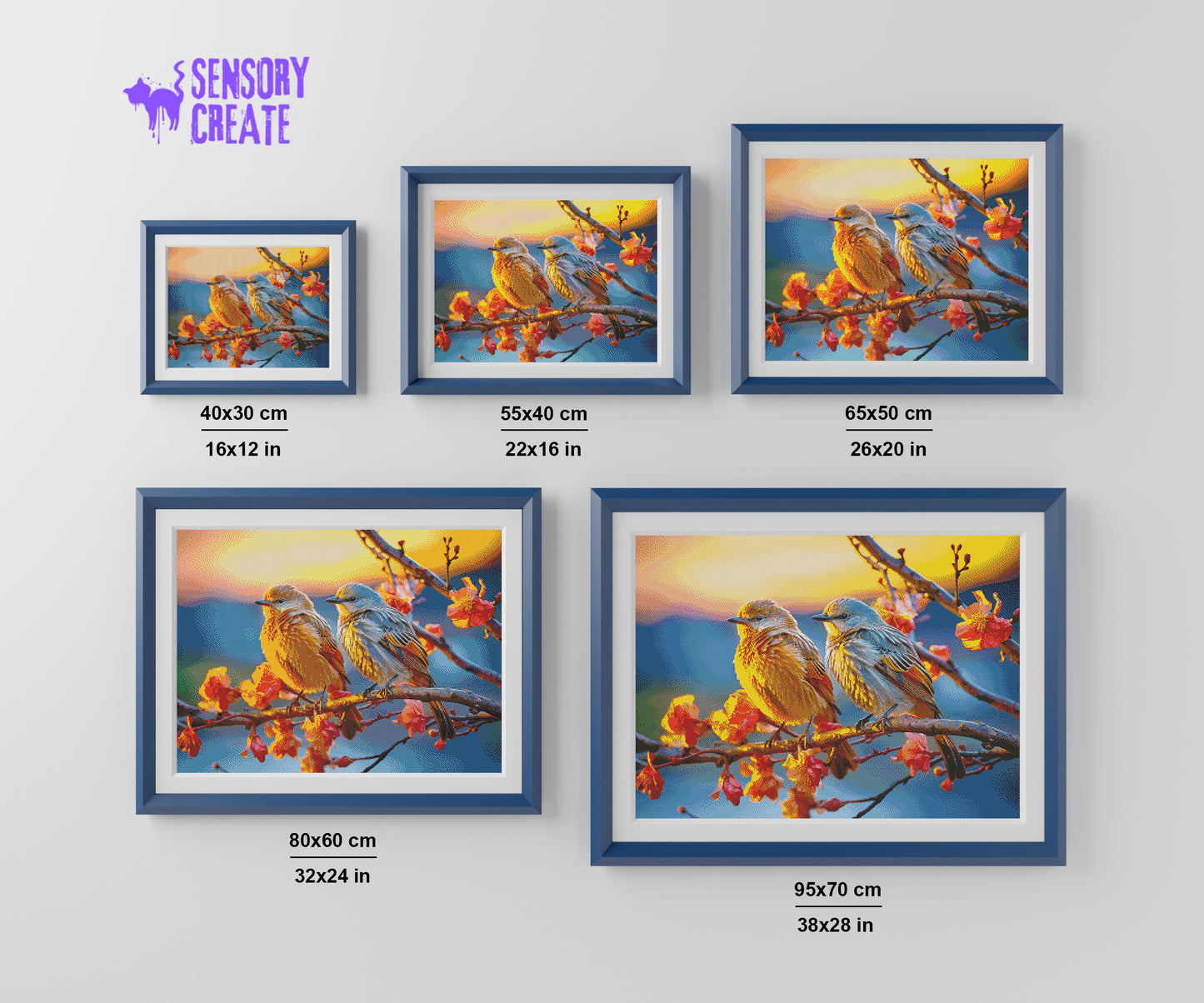 Resting Birds - Diamond Painting Kit