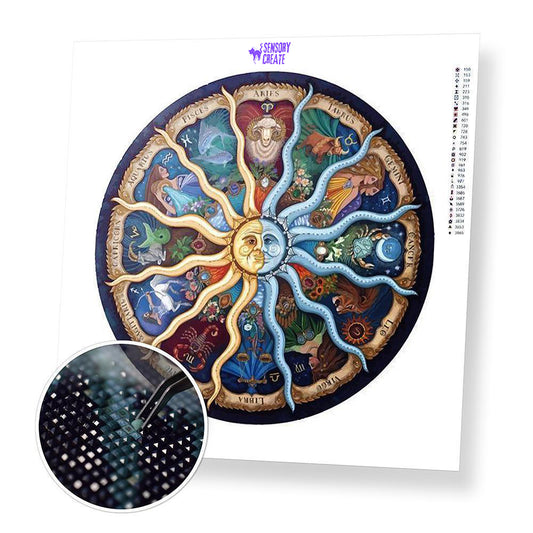 Sun and Moon - Diamond Painting Kit