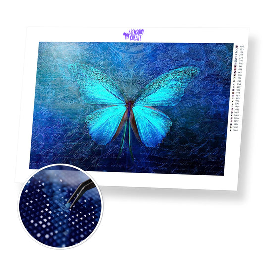 Blue Butterfly - Diamond Painting Kit