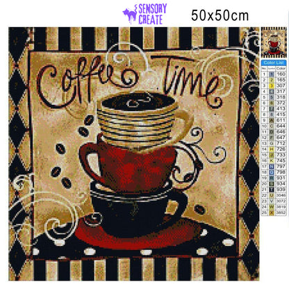 Coffee Time - Diamond Painting Kit