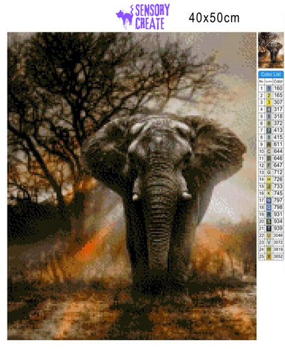 Elephant - Premium Diamond Painting Kit