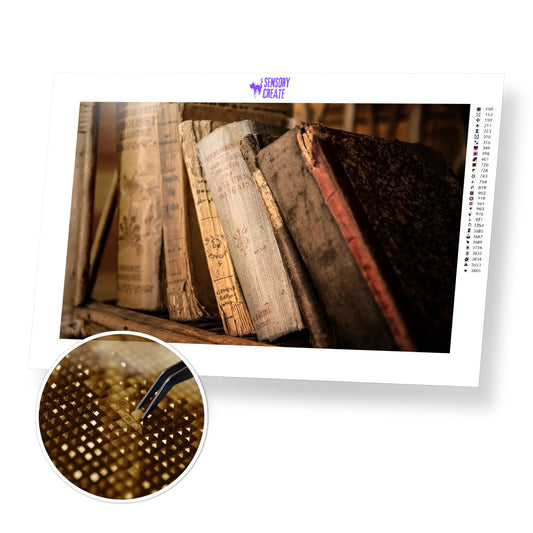 Old Books - Diamond Painting Kit