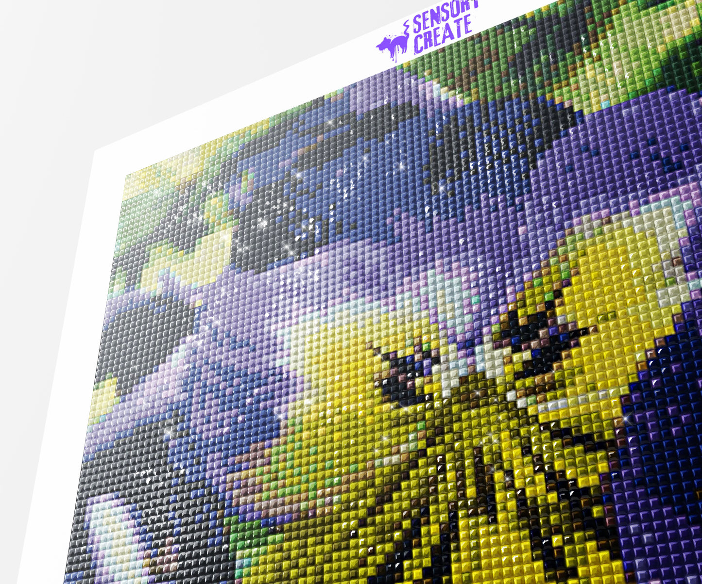 Purple Pansy - Diamond Painting Kit