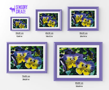 Purple Pansy - Diamond Painting Kit